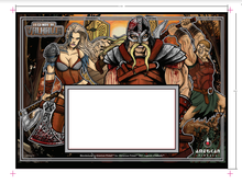 Load image into Gallery viewer, Legends of Valhalla Limited Mirrored Backglass (VHR-GLS0002-01)