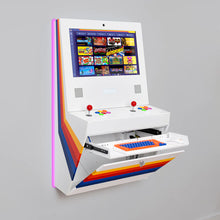 Load image into Gallery viewer, Polycade Sente Arcade (White W/Retro Stripes)